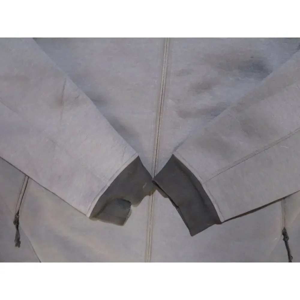 The North Face Mens Fleece Jacket Gray Zip Up Sz XL